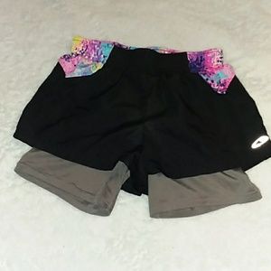 Champion shorts with spandex attached